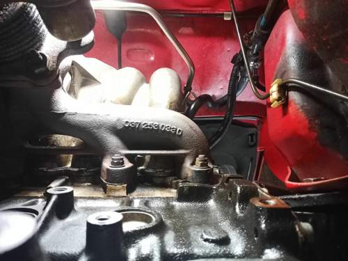 Motor von unten