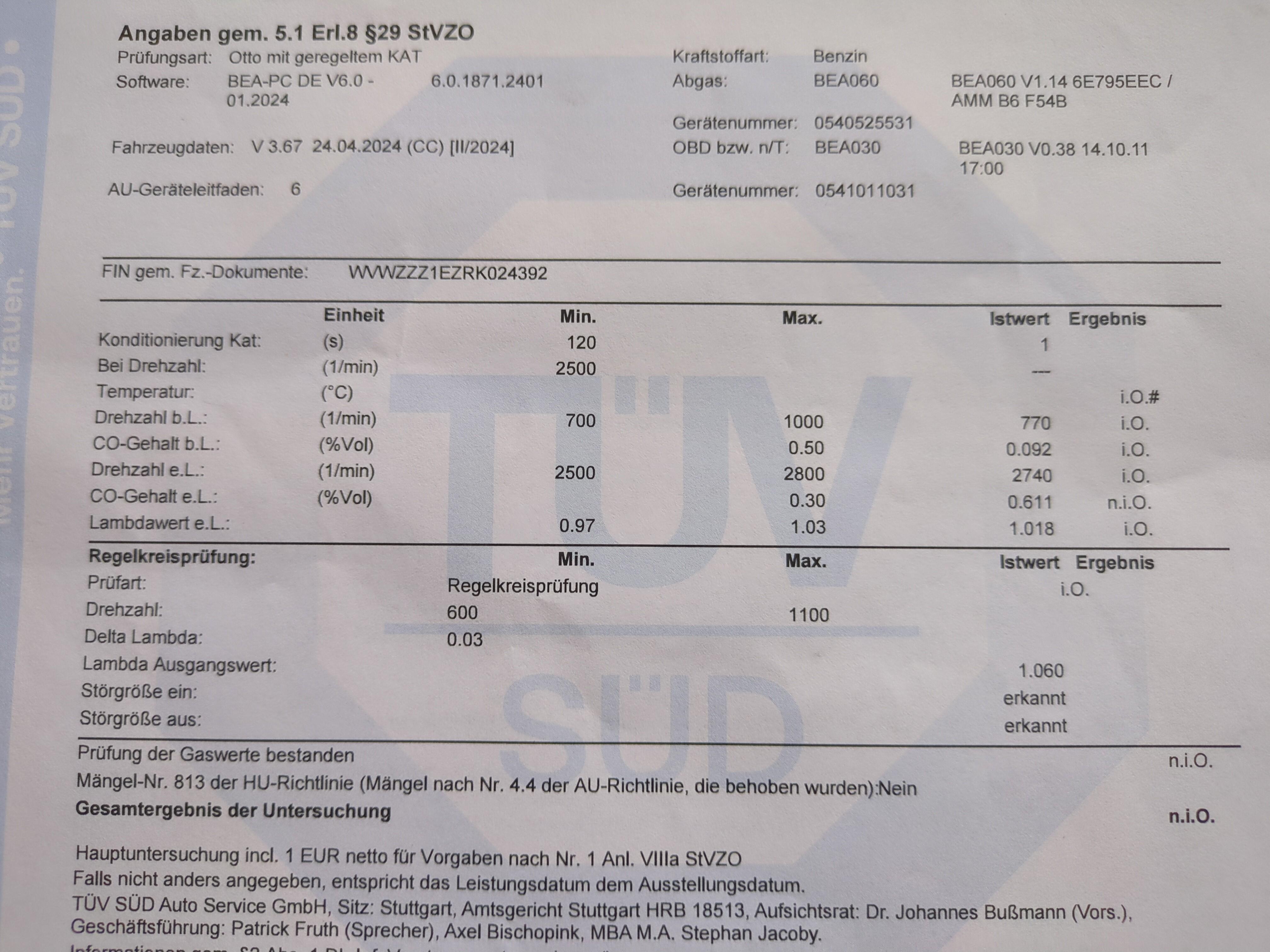 Golf 3 1.8 ABS - CO Wert zu hoch / Grundeinstellung VCDS