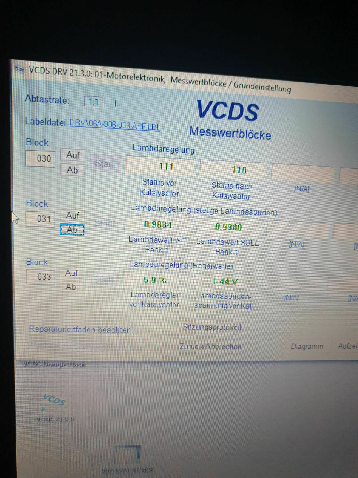 Golf 4 1.6 SR sporadisch Warmstartproblem und unruhiger Leerlauf