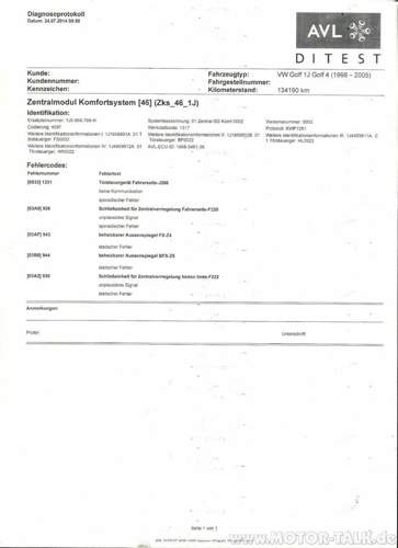 G4-fehlerspeicher