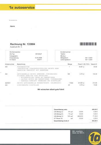 Antriebswelle vorne links Nov. 2024