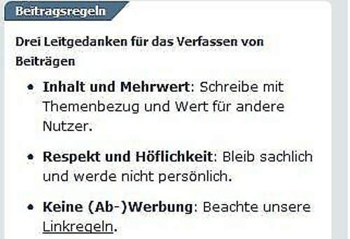 Mt-forumregeln