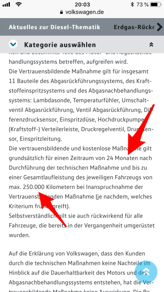 Golf 6 (u.a. 2.0 TDI) - rechtliche Lage Software-Updates