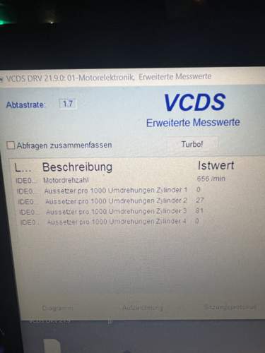 Aussetzer Zyl 2 und 3