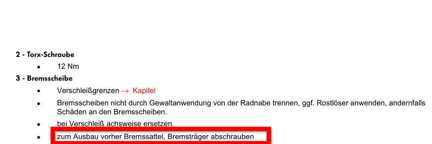 Golf 7 Bremse hinten wechseln >>> Fragen