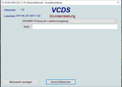 VCDS Ladedruckregelung