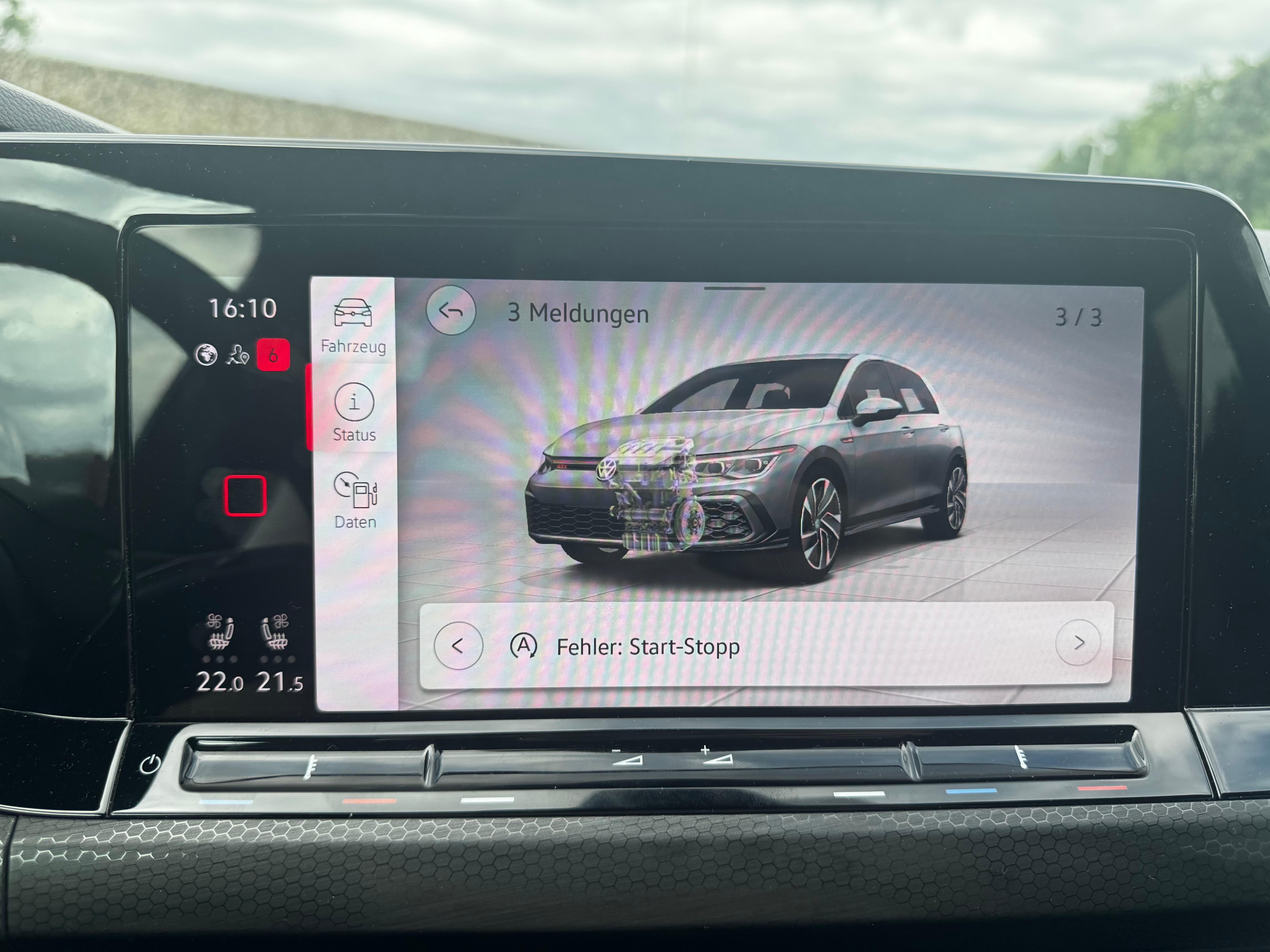 GTI Fehler Antriebsystem, Fehler Start Stopp