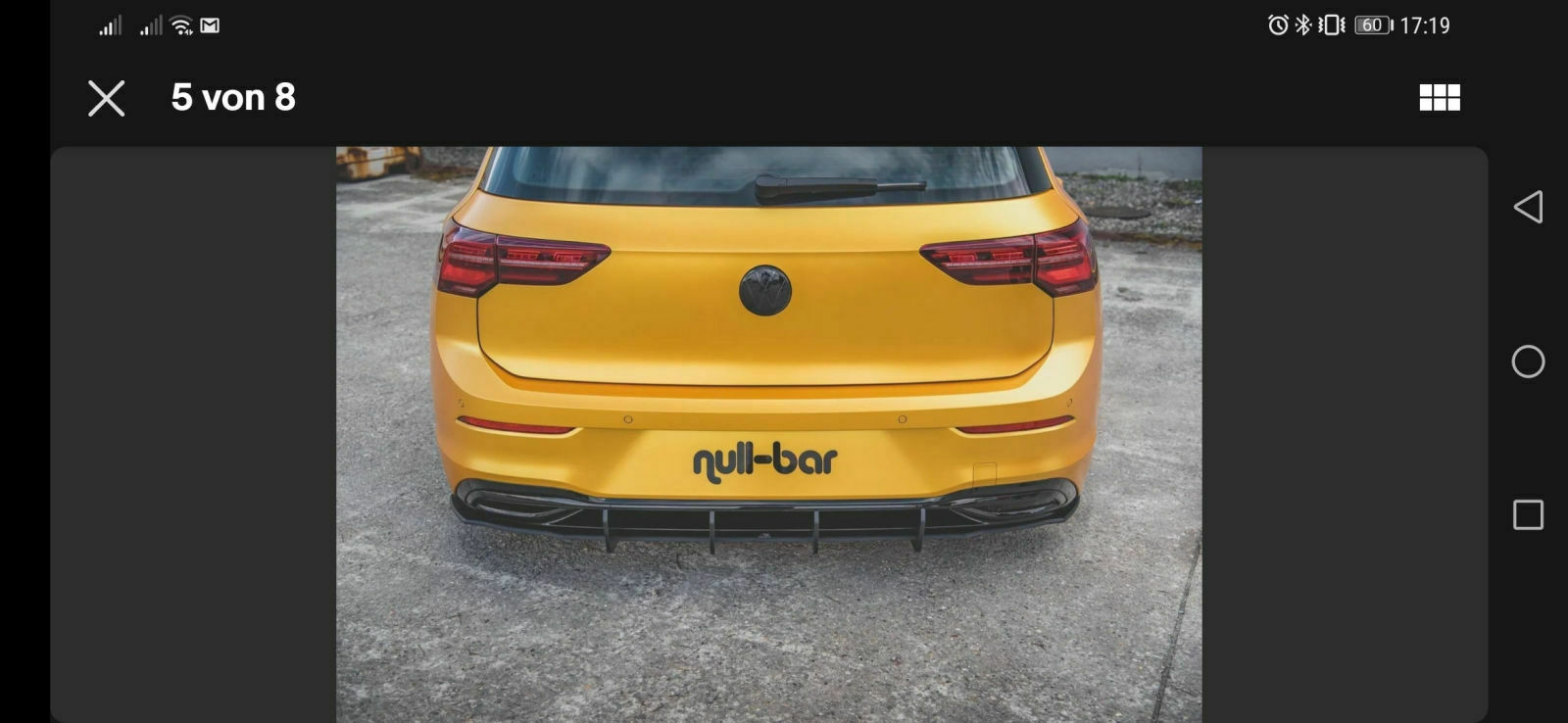 „Golf“ Schriftzug entfernen