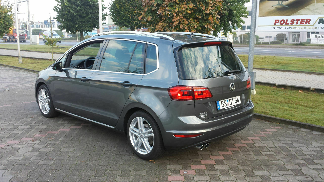 Golf sportsvan highline schwarz dachreling