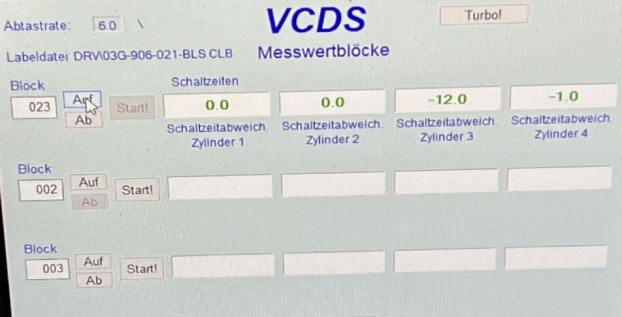 Golf V 1,9 TDI BLS qualmt nur bei hoher Drehzahl und wenn er warm ist.