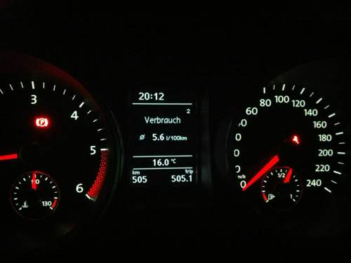 Verbrauch über die ersten 500km