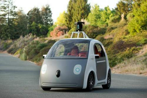 Das Google-Auto ohne Lenkrad und Pedale: "Ich bin mir nicht sicher, dass traditionelles Autodesign ideal für selbstfahrende Wagen ist", sagt Sergey Brin