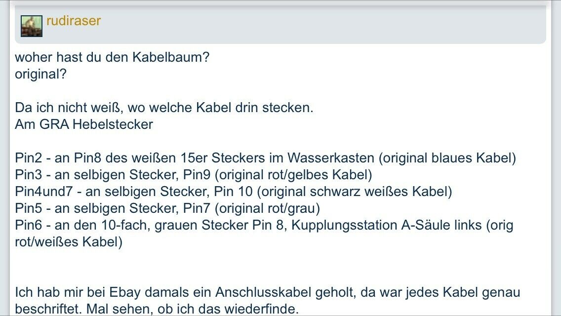 GRA / Tempomat nachrüsten Probleme