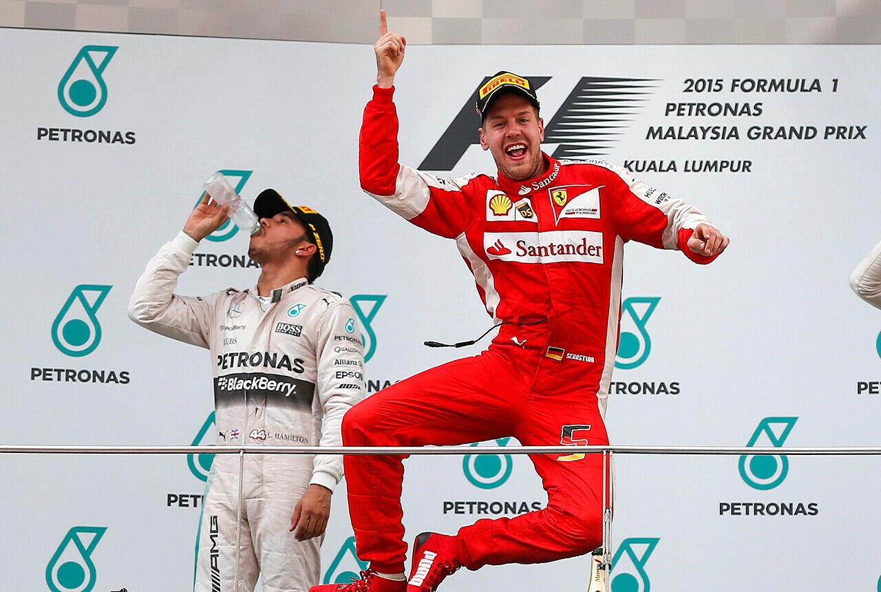 Triumph in Malaysia: Sebastian Vettel holt seinen ersten Sieg für Ferrari