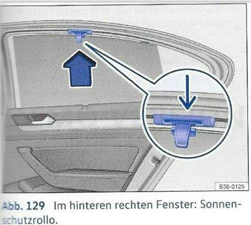 Passat B8 Variant Sonnenschutzrollo