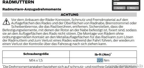 Drehmoment-radmuttern