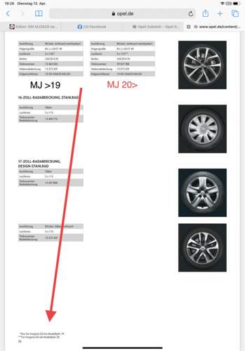 Zubehörkatalog Opel