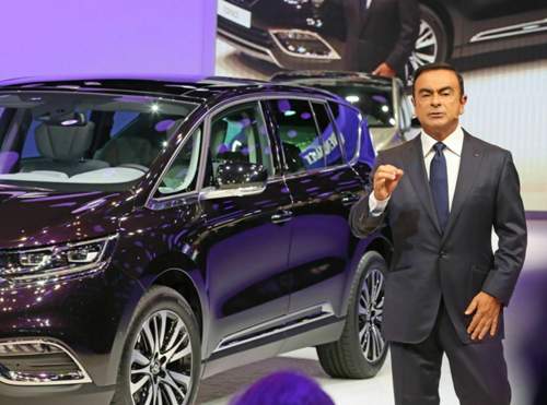 Carlos Ghosn, Chef von Nissan und Renault, auf dem Pariser Autosalon: Von den großen Herstellern erzielte seine Allianz die höchsten Zuwachsraten