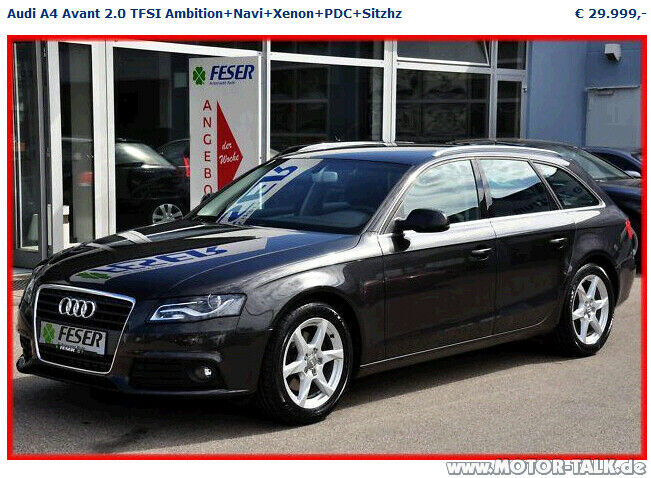 Hab ein A4 Avant Jahreswagen gekauft, fühl mich veräppelt