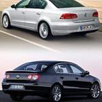 VW Passat Heck - neues vs. altes Desneu