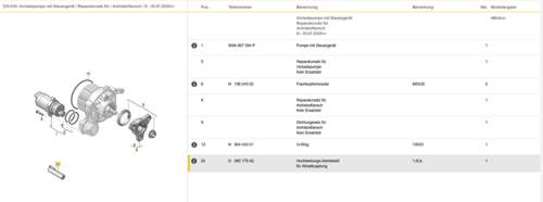 Haldex Vorladepumpe