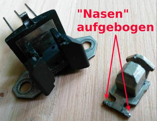 Entfernen des Magneten
