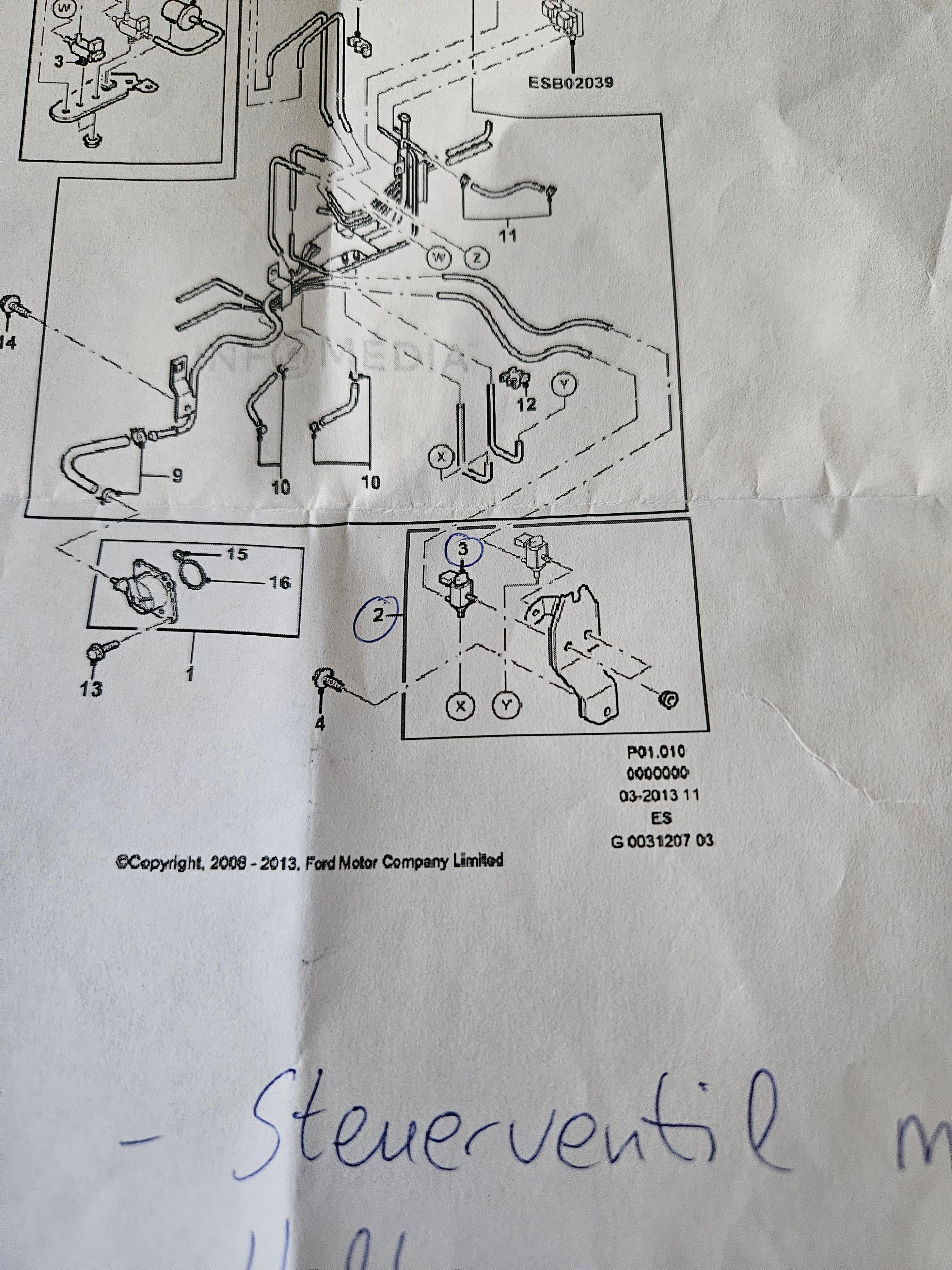 Hallo wer kann mir weiterhelfen? Suche ein Reinigungsmagnetventil für einen Ford Ranger 2011