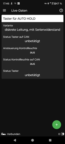 BCM Taster unbetätigt, Led aus