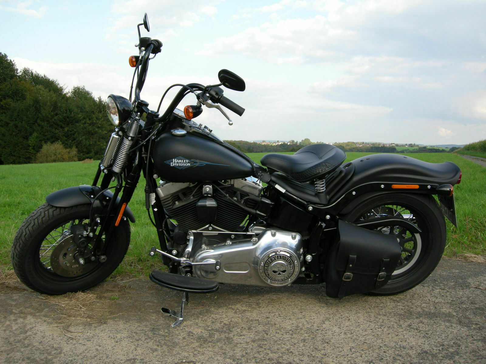 Harley-Davidson FLS Cross Bones Twin Cam 96b Test