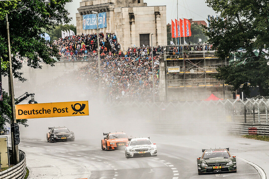 Paul di Resta und Robert Wickens im DTM Mercedes AMG C-Coupé beim 4. Lauf der DTM am Norisring