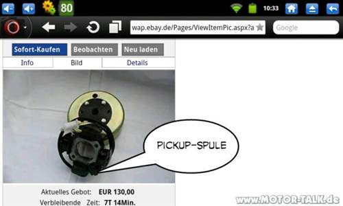 Pickup-spule