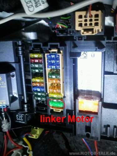 Sicherung-linker-motor