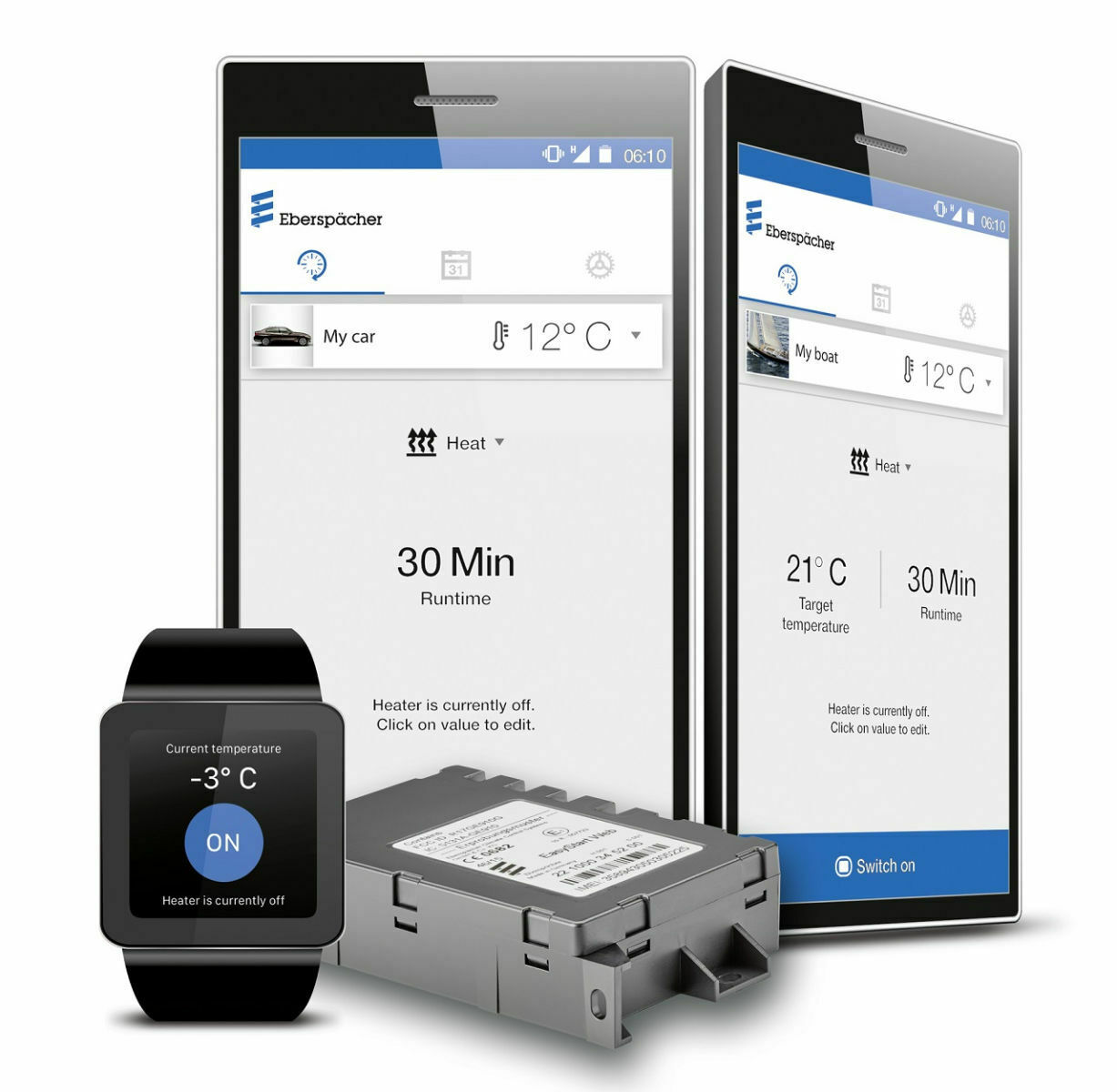 Die meisten Standheizungen können per Smartphone oder Smartwatch bedient werden