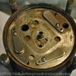 Ventilplatte erkennbar