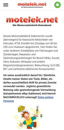 Die Motorradelektrik-Datenbank
