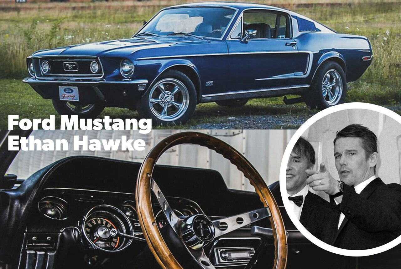 Zwei Filmstars: Ethan Hawke und sein Mustang