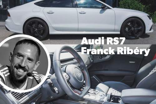 Flott unterwegs: Franck Ribéry im Audi RS7