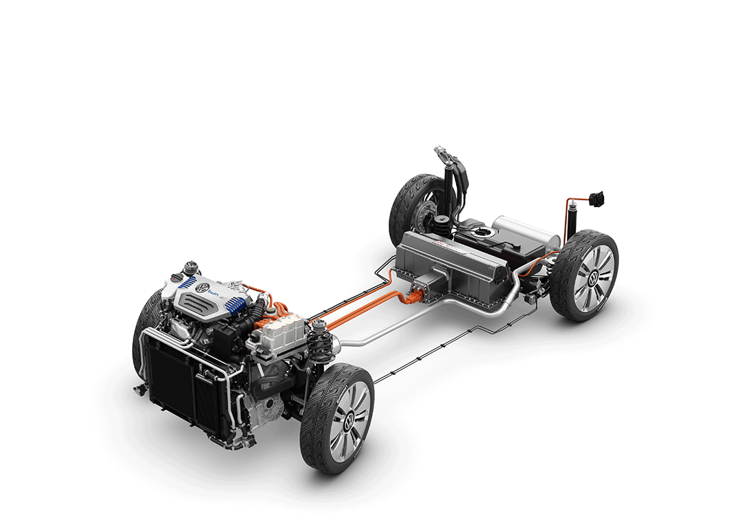 Anders als im XL1 treiben die Motoren die Vorderachse des Twin-Up an