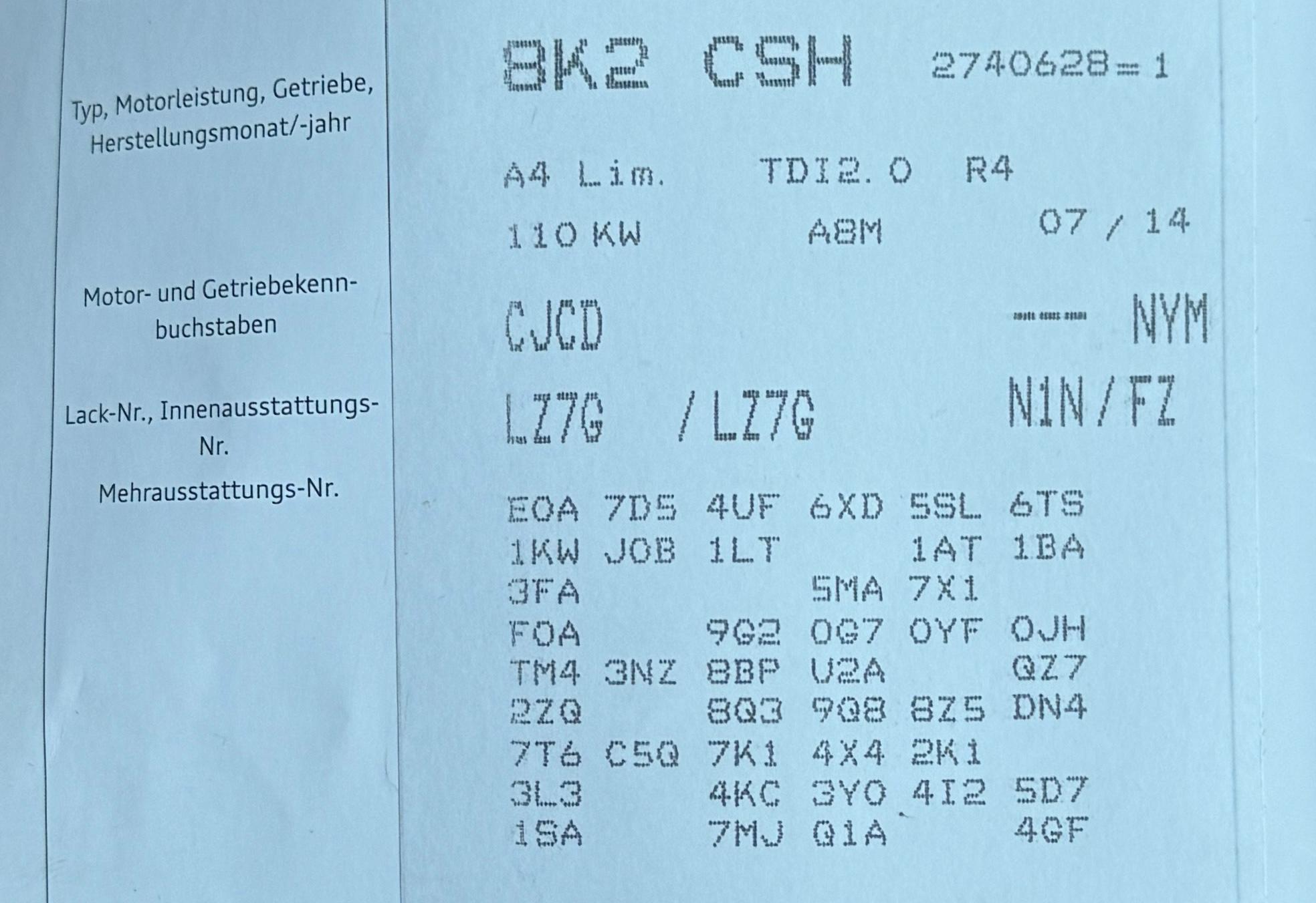 Hilfe bei Lackcode LZ7G (Florettsilber Metallic) – Farbtonproblem