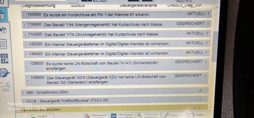 Wenn der nicht startet kommen diese Fehl