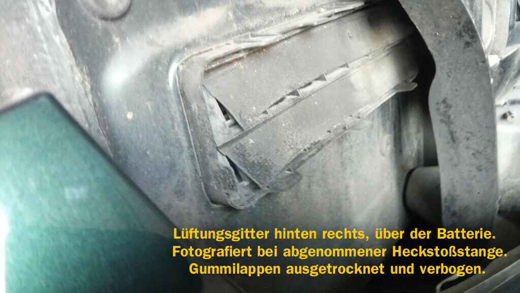 Hilfe Wasser im baterrie Abdeckung hinten ich bin schockiert!