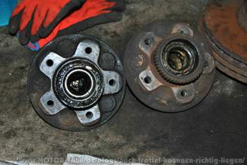 Unterschied Radnabe XJ6 und XJ-S