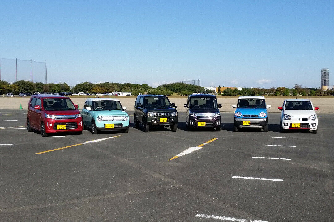 Die süßen Suzis: Wagon R Stingray, Lapin, Jimny, Spacia Custom, Hustler und Alto RS
