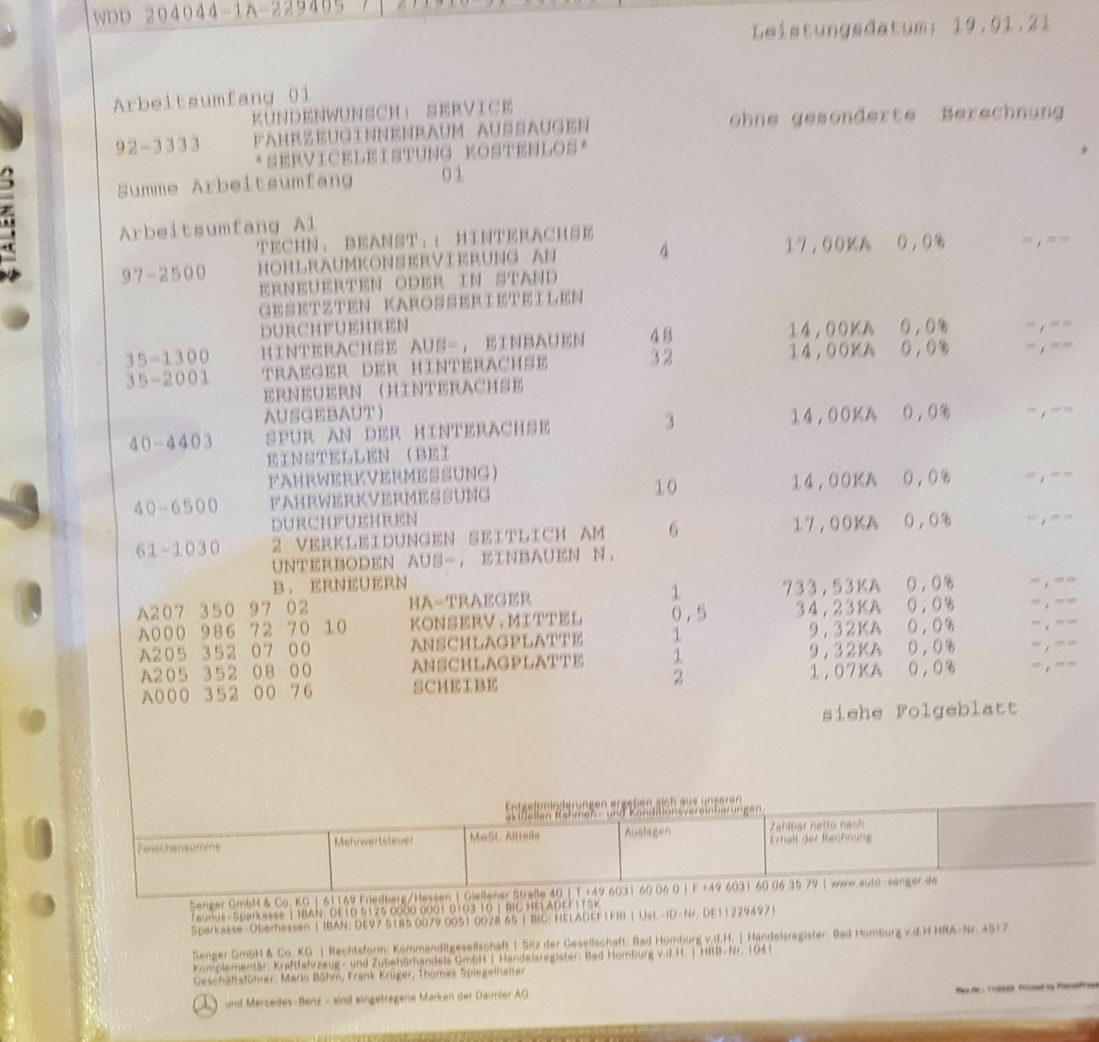 Hinterachse komplett durchgerostet - Klage gegen Autohändler, erfolgsaussicht?