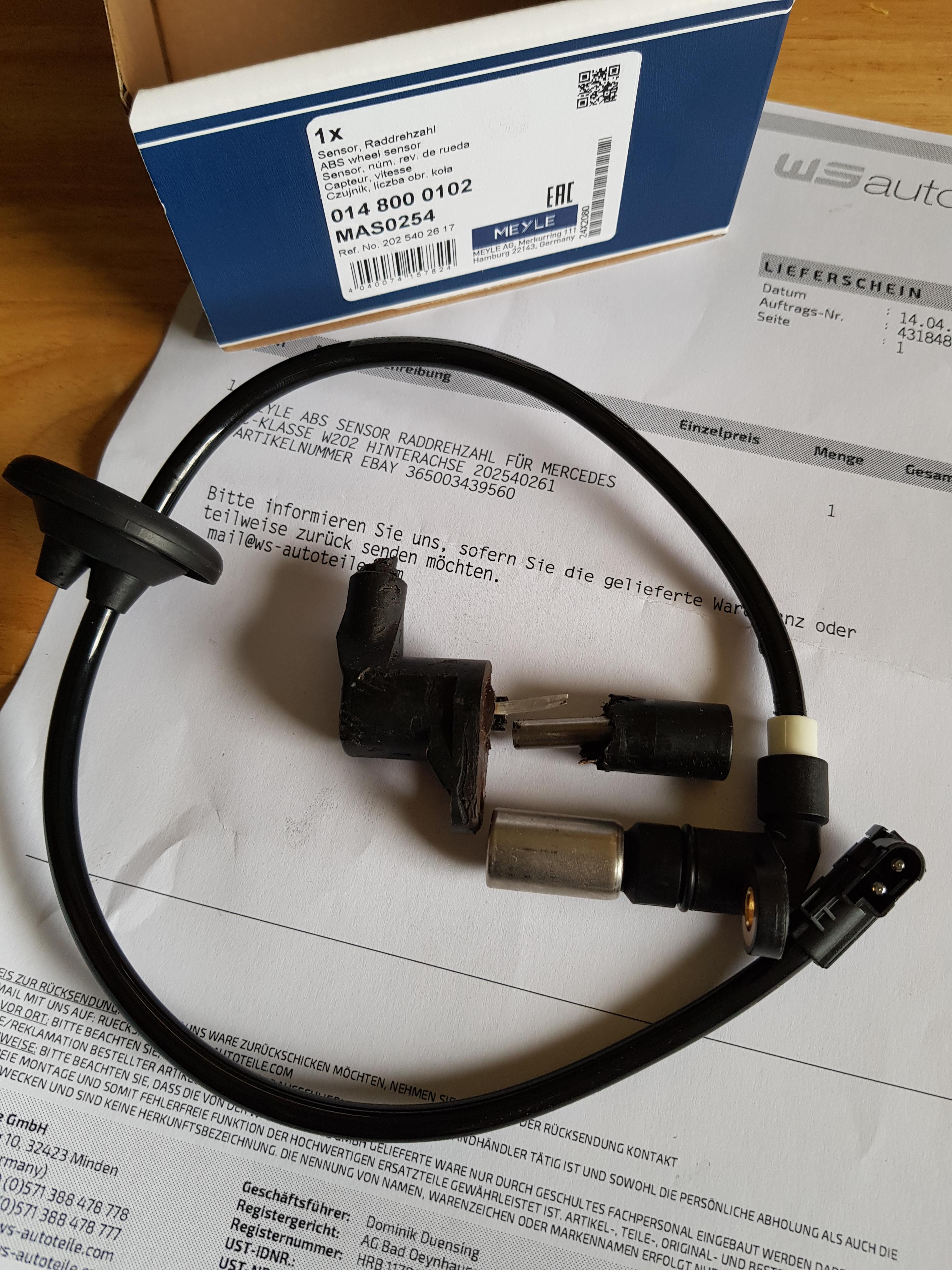 Hinterachstausch scheitert an ABS Sensor?!