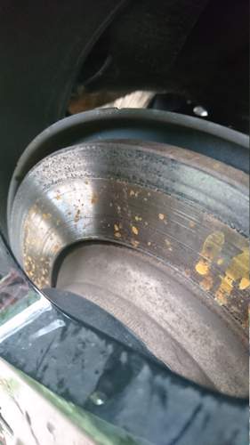 Rost an Bremsscheibe