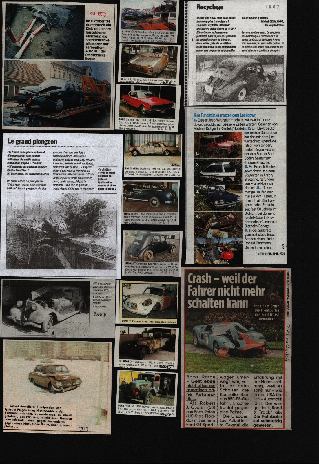 Historische Unfallfotos 1901 - 2000