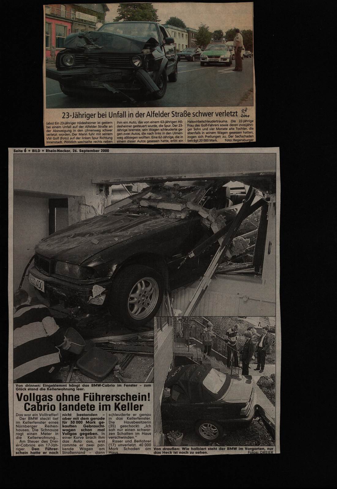 Historische Unfallfotos 1901 - 2000