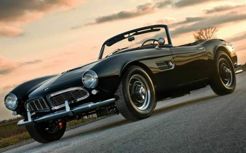 Black-bmw-507-on-road-convertible-car-5120x3200