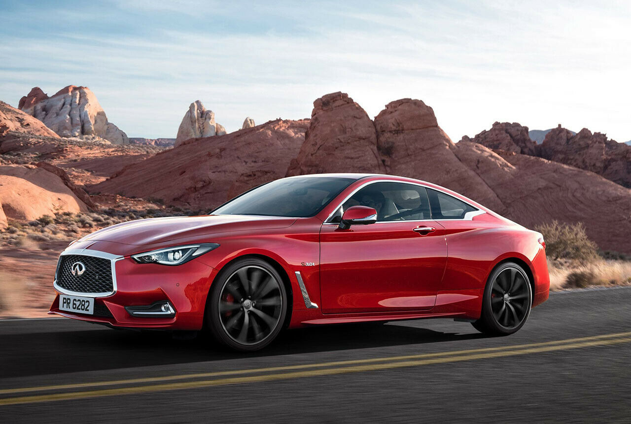 Infiniti Q60 kommt im Oktober: Zunächst wird es das Coupé nur mit einem 2,0 Liter großen Vierzylinder geben, der größere V6 startet später
